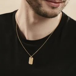 Histoire d'Or Collier Plaqué Or Quintien Sale