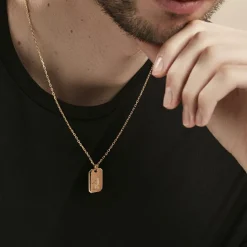 Histoire d'Or Collier Plaqué Or Quintien Sale