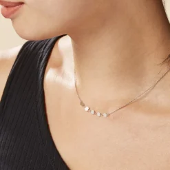 Histoire d'Or Collier Poenui Argent Blanc Outlet