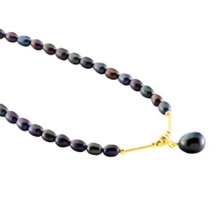 Histoire d'Or Collier Poire Or Jaune Perle De Culture Sale