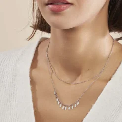 Histoire d'Or Collier Polyna Argent Blanc Hot