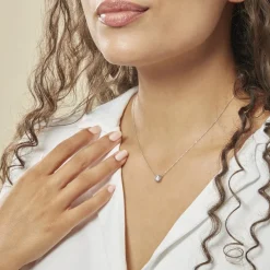 Histoire d'Or Collier Ponama De Zirconium or blanc oxyde Online