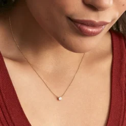 Histoire d'Or Collier Ponama Or Jaune Oxyde De Zirconium