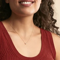 Histoire d'Or Collier Ponama Or Jaune Oxyde De Zirconium