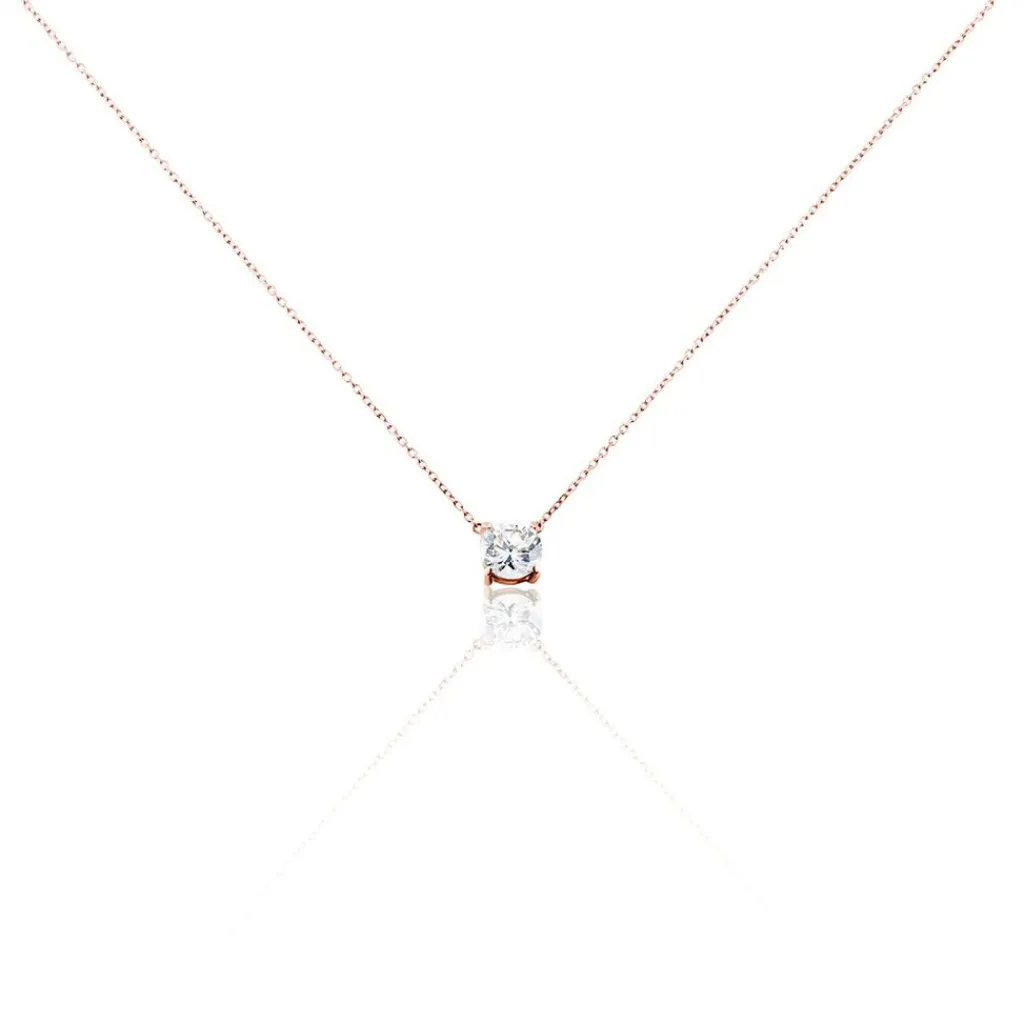Histoire d'Or Collier Ponama De Zirconium or rose oxyde Outlet