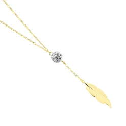 Histoire d'Or Collier Powoo Or Jaune Strass Outlet