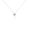 Histoire d'Or Collier Priscillya Or Blanc Amethyste Et Oxyde De Zirconium Best