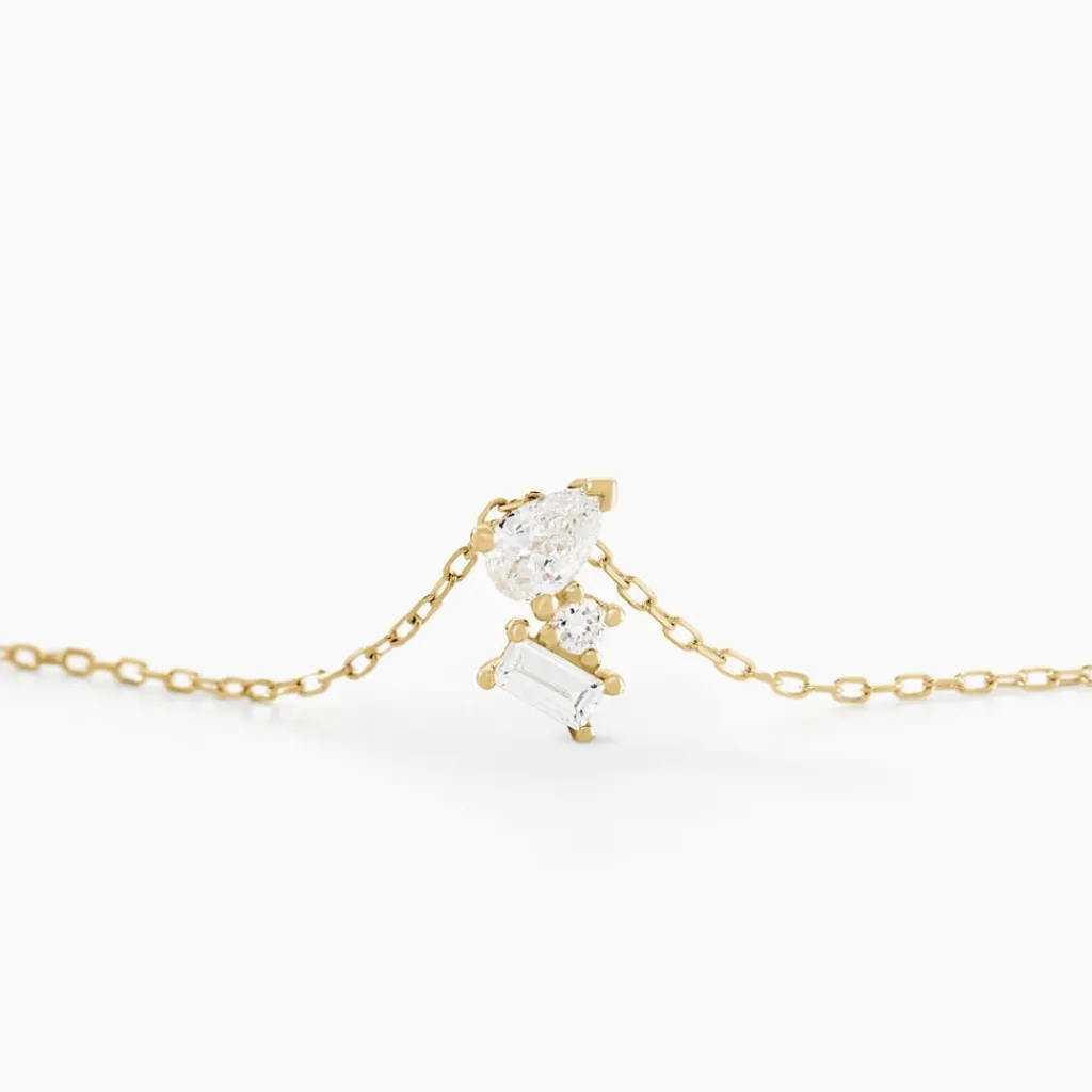 Histoire d'Or Collier Ptolema Or Jaune Diamant Synthétique Clearance