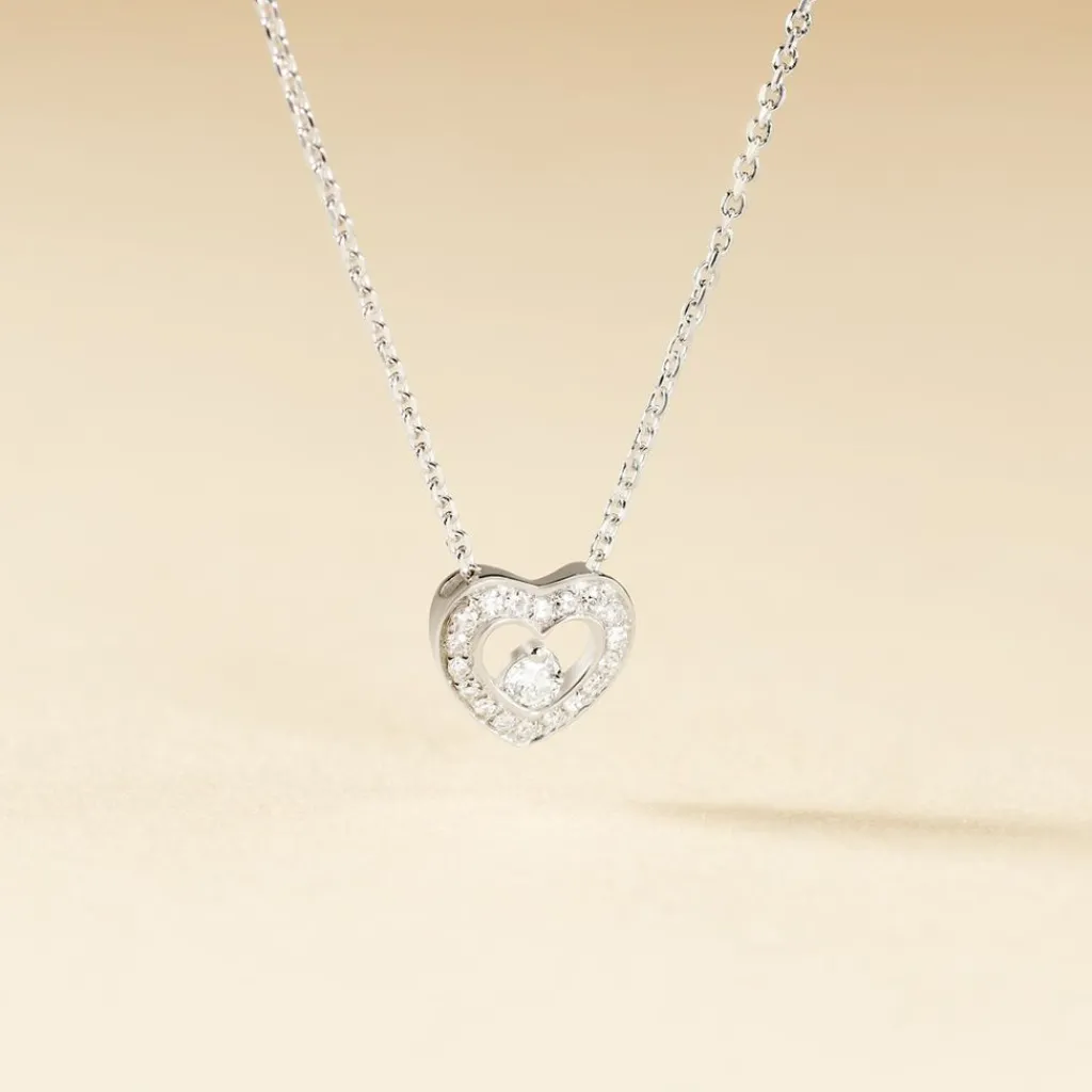 Histoire d'Or Collier Purete or blanc diamant Best