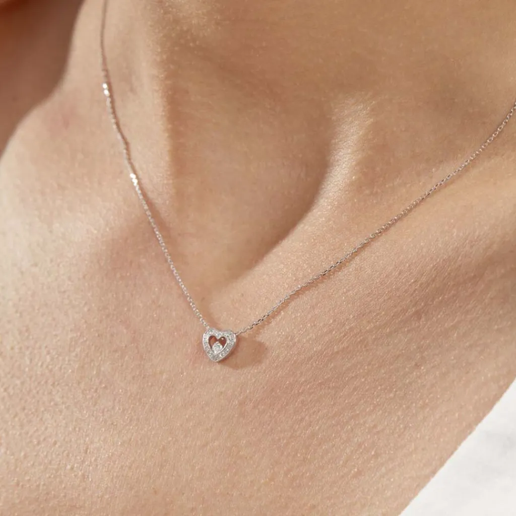 Histoire d'Or Collier Purete or blanc diamant Best