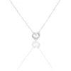 Histoire d'Or Collier Purete Or Blanc Diamant New