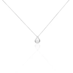Histoire d'Or Collier Purete Or Blanc Diamant
