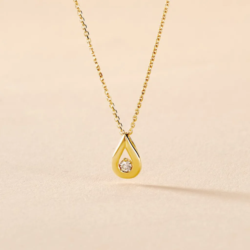 Histoire d'Or Collier Purete or jaune diamant