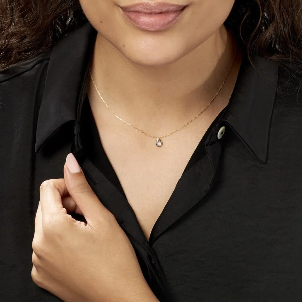 Histoire d'Or Collier Purete or jaune diamant