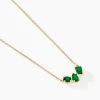 Histoire d'Or Collier Quincey Or Jaune Emeraude Discount