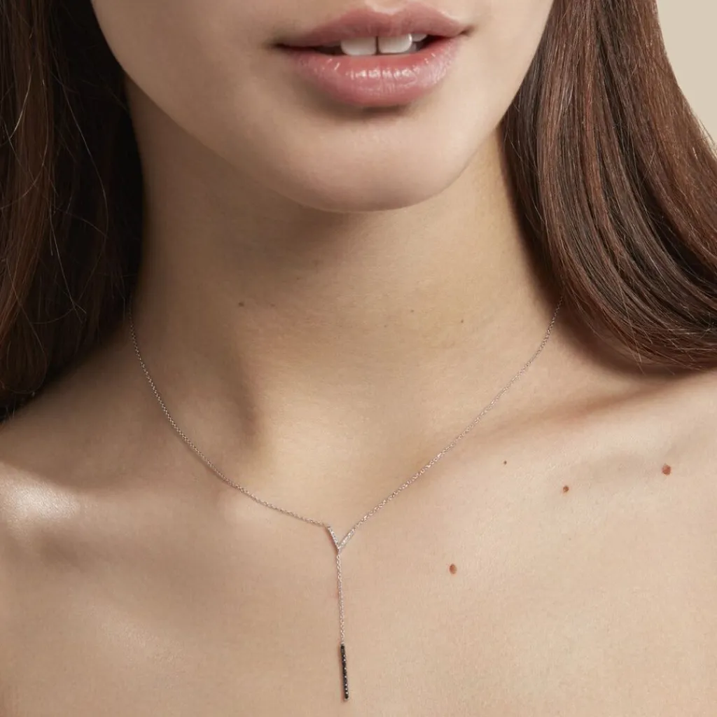 Histoire d'Or Collier Rachel Or Blanc Diamant Discount