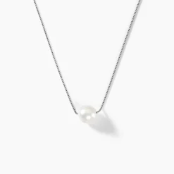 Histoire d'Or Collier Rada Maille Venitienne Argent Blanc Perle De Culture Outlet