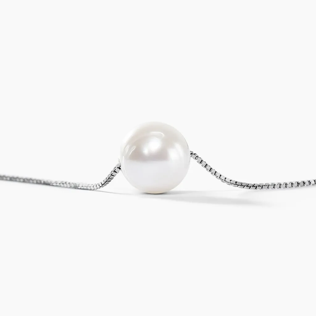 Histoire d'Or Collier Rada Maille Venitienne Argent Blanc Perle De Culture Outlet