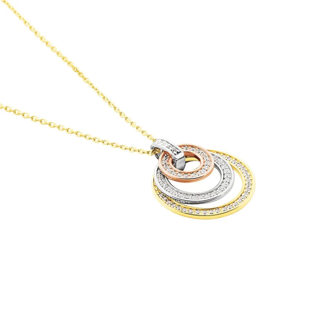 Histoire d'Or Collier Rama Or Tricolore Oxyde De Zirconium Clearance