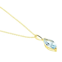 Histoire d'Or Collier Raquel Or Jaune Topaze or jaune topaze bleue