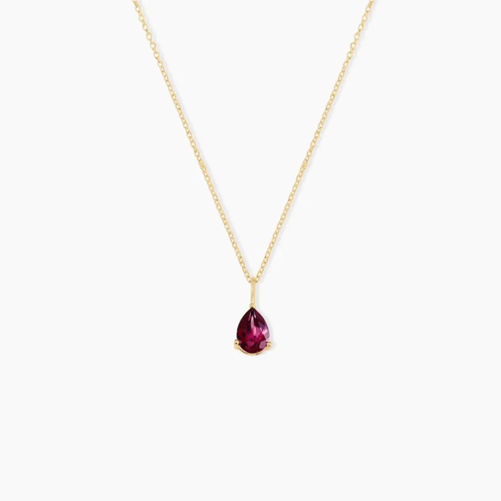 Histoire d'Or Collier Rhodolite Fever Or Jaune Rhodolite Best
