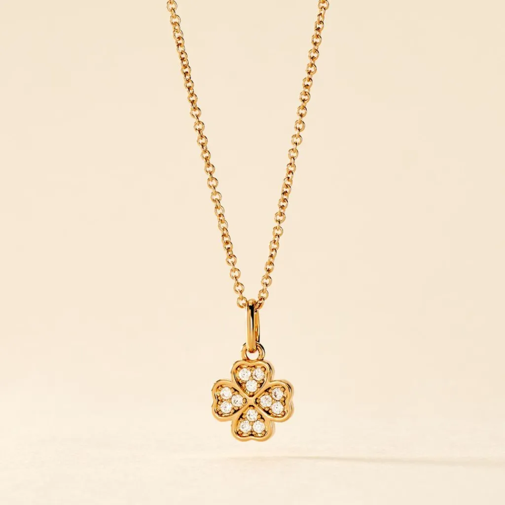 Histoire d'Or Collier Rhosyn Plaqué Or Jaune Oxyde De Zirconium Sale