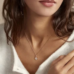 Histoire d'Or Collier Rhosyn Plaqué Or Jaune Oxyde De Zirconium Sale