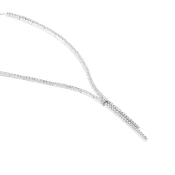Histoire d'Or Collier River Or Blanc Diamant Outlet
