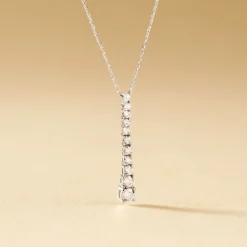 Histoire d'Or Collier Riviera Or Blanc Diamant