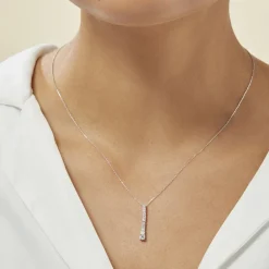 Histoire d'Or Collier Riviera Or Blanc Diamant