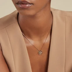 Histoire d'Or Collier Rosae Plaque Or Jaune New