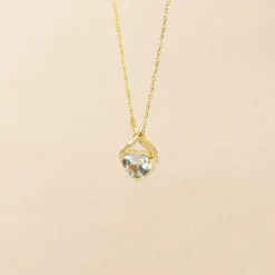 Histoire d'Or Collier Rosaline Or Jaune Topaze Et Oxyde De Zirconium or jaune topaze blanche Best