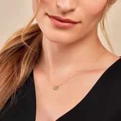 Histoire d'Or Collier Rosalite Or Jaune Malachite or jaune malachite vert