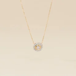 Histoire d'Or Collier Rosangela Or Bicolore Diamant Blanc Clearance