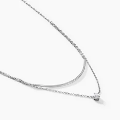 Histoire d'Or Collier Ruth Argent Blanc Oxyde De Zirconium New