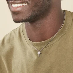 Histoire d'Or Collier Ruya Acier Blanc Oxyde De Zirconium New