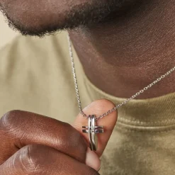 Histoire d'Or Collier Ruya Acier Blanc Oxyde De Zirconium New