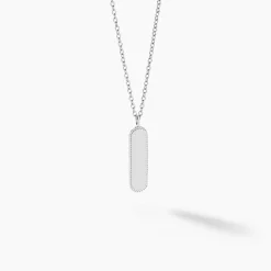 Histoire d'Or Collier Saddie Argent Blanc
