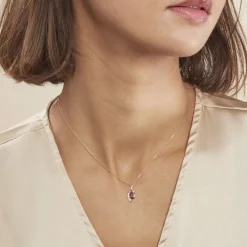 Histoire d'Or Collier Sagesse Or Jaune Rubis Et Diamant Outlet