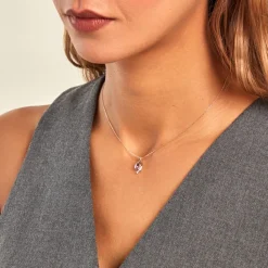 Histoire d'Or Collier Sagesse Or Jaune Améthyste Oxyde De Zirconium or jaune améthyste violet Online