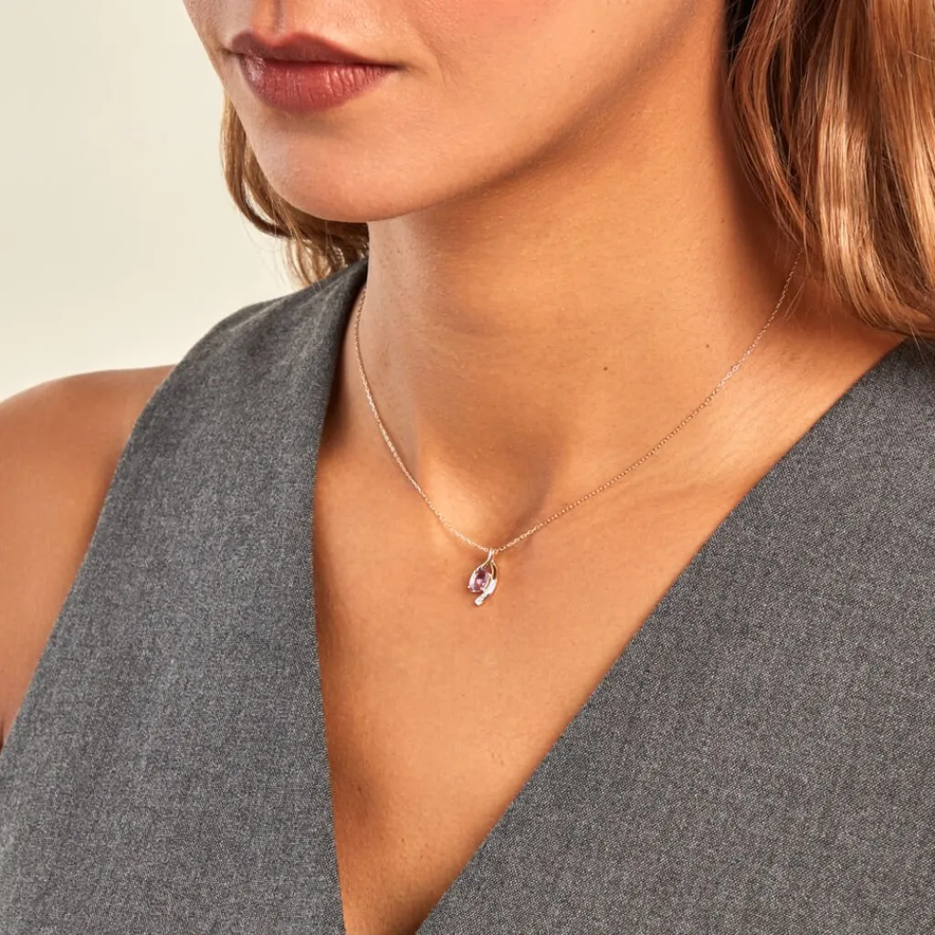 Histoire d'Or Collier Sagesse Or Jaune Améthyste Oxyde De Zirconium or jaune améthyste violet Online