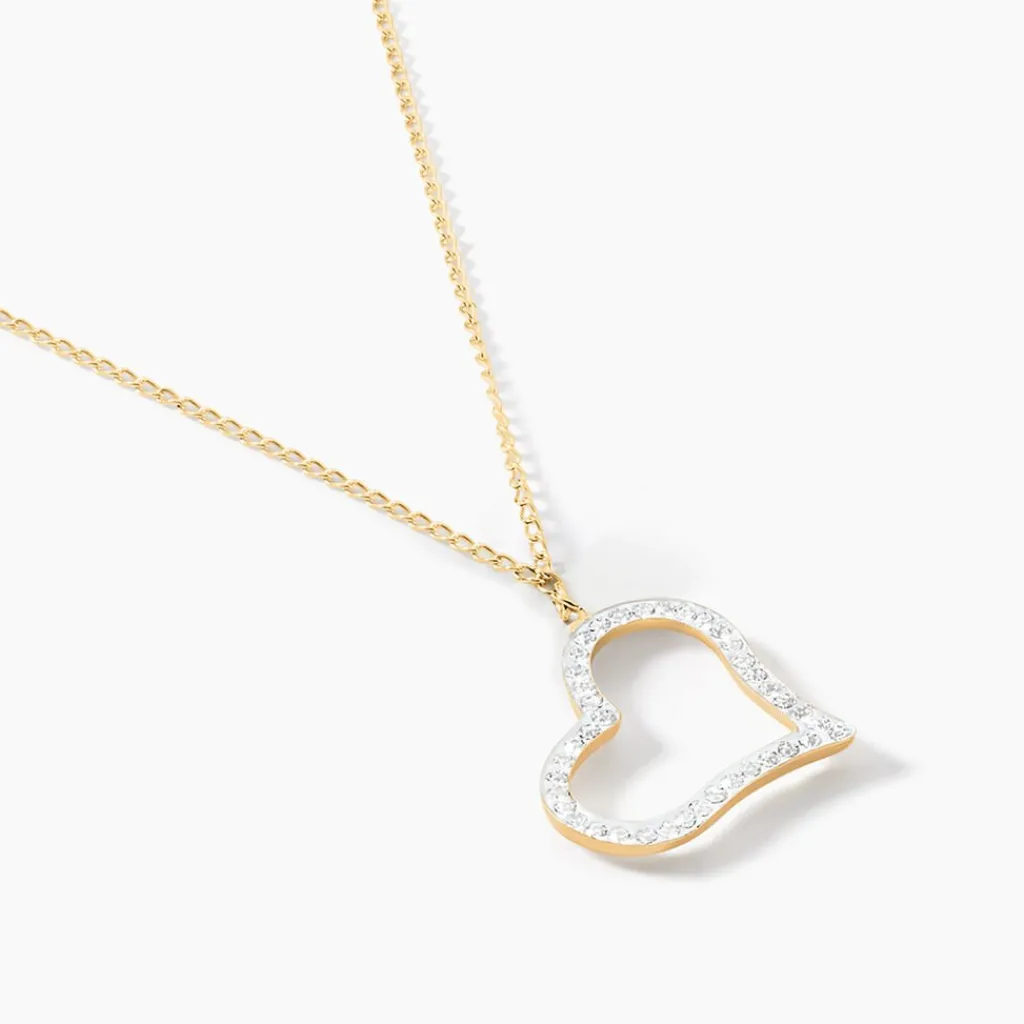 Histoire d'Or Collier Sallie Or Jaune Strass Clearance