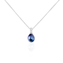 Histoire d'Or Collier Sara-luna Argent Blanc Perle De Culture Et Oxyde De Zirconium Discount