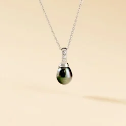 Histoire d'Or Collier Sara-luna Argent Blanc Perle De Culture Et Oxyde De Zirconium Discount