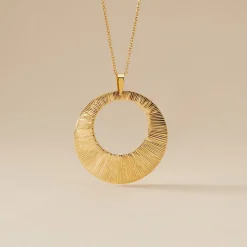 Histoire d'Or Collier Sautoir Acier Doré Rohan