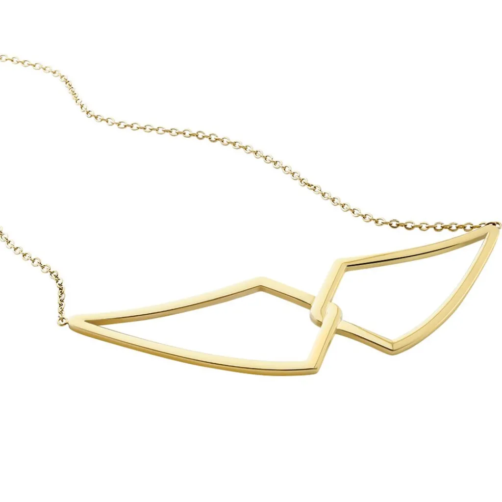 Histoire d'Or Collier Sautoir Adelind Acier Jaune acier doré Hot