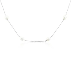 Histoire d'Or Collier Sautoir Argent Gaspar Perles De Culture 7-8mm 73cm Hot