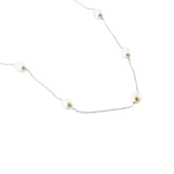 Histoire d'Or Collier Sautoir Argent Gaspar Perles De Culture 7-8mm 73cm Hot