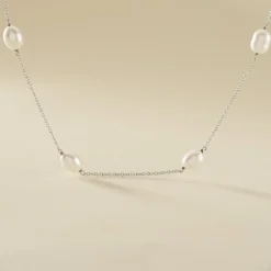 Histoire d'Or Collier Sautoir Argent Gaspar Perles De Culture 7-8mm 73cm Hot