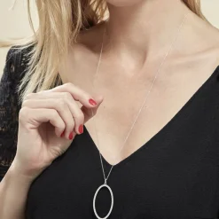 Histoire d'Or Collier Sautoir Argent Georgy Oxydes De Zirconium New